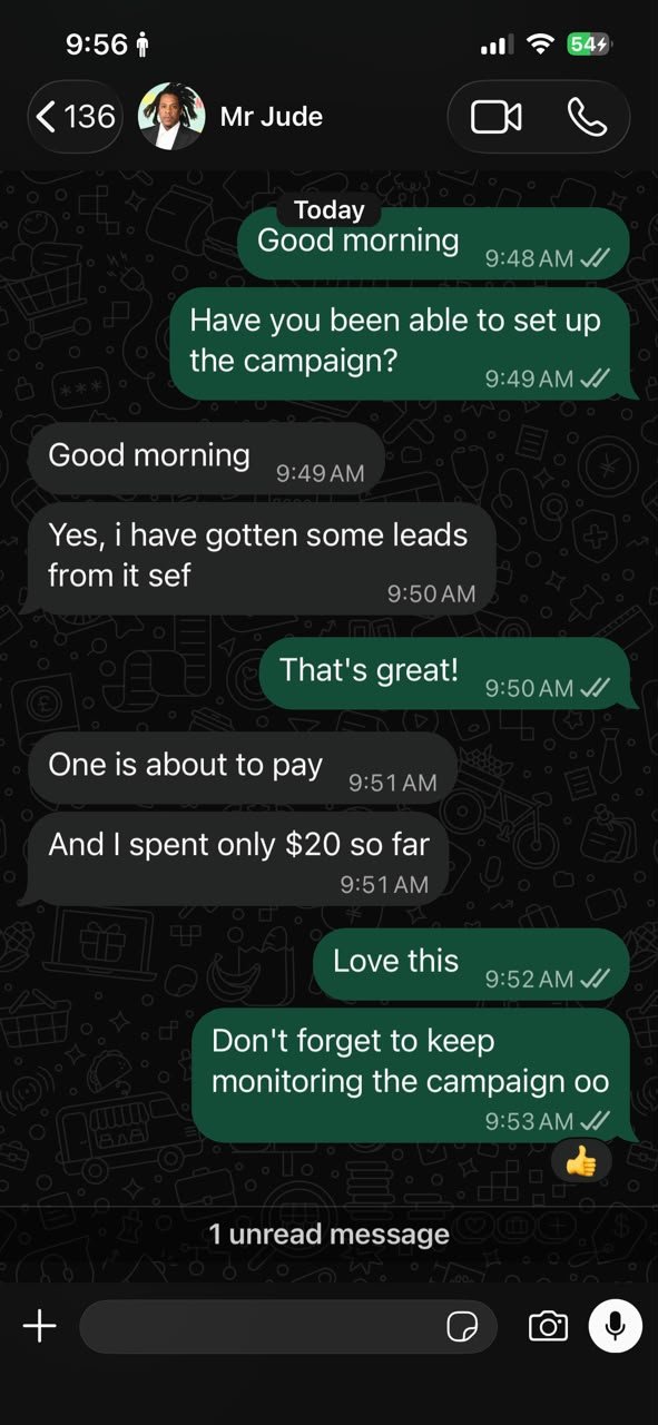 Testimonial screenshot 1